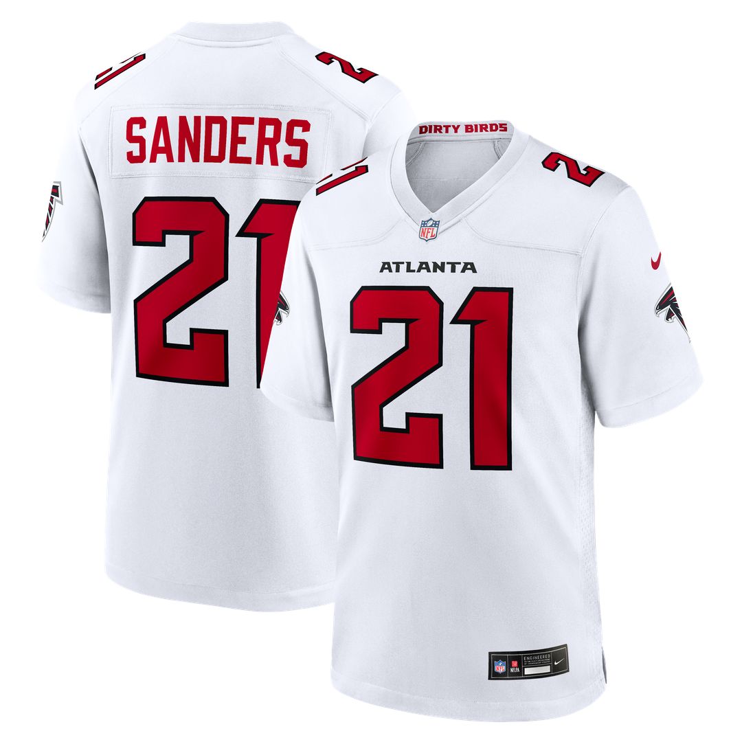 Deion Sanders Atlanta Falcons Nike Retired Player Game Jersey - White