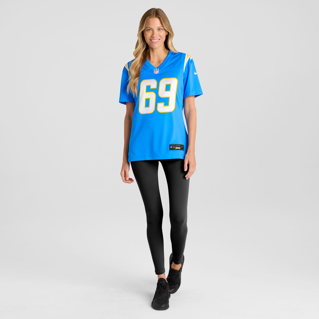 Cole Strange Los Angeles Chargers Nike Women's Team Game Jersey -  Powder Blue