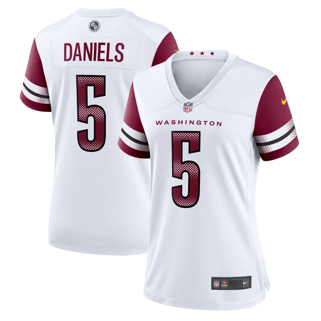 Jayden Daniels Washington Commanders Nike Women's Alternate Game Player Jersey - Black
