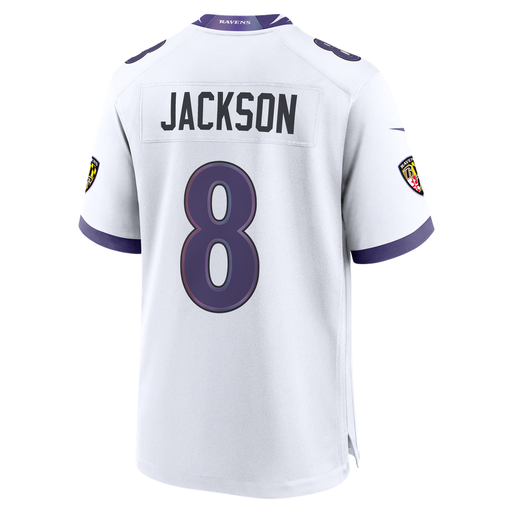 Lamar Jackson Baltimore Ravens Nike Game Jersey - White