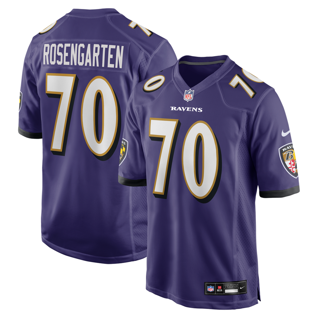 Roger Rosengarten Baltimore Ravens Nike Team Game Jersey -  Purple