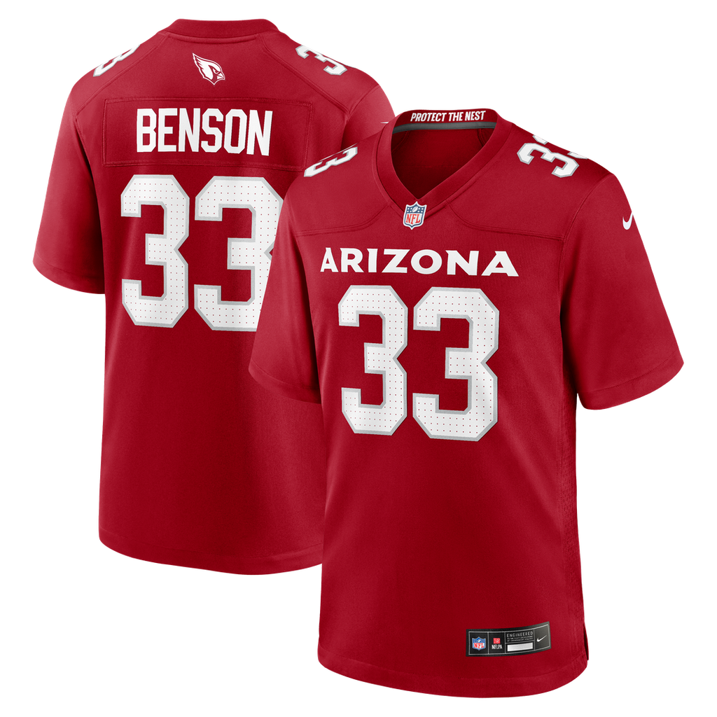 Trey Benson Arizona Cardinals Nike Team Game Jersey -  Cardinal