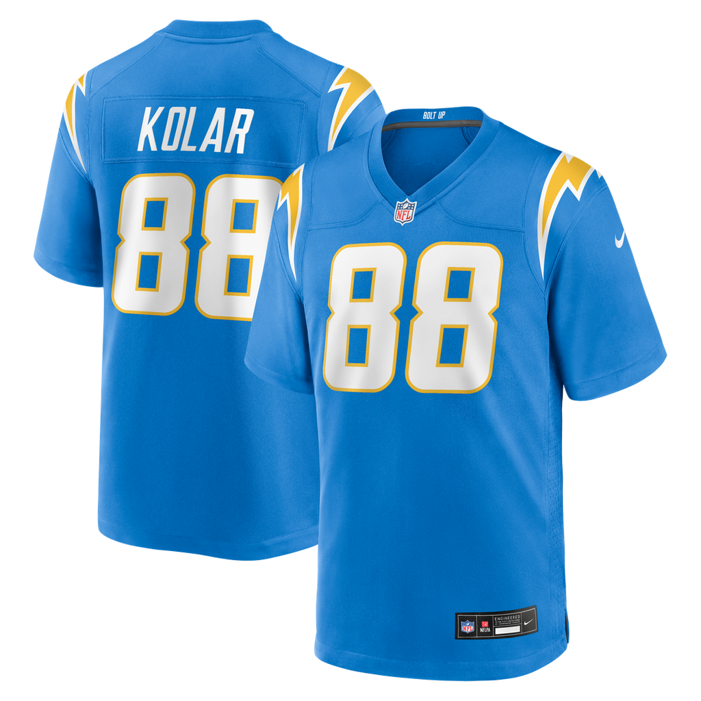 Charlie Kolar Los Angeles Chargers Nike Team Game Jersey -  Powder Blue