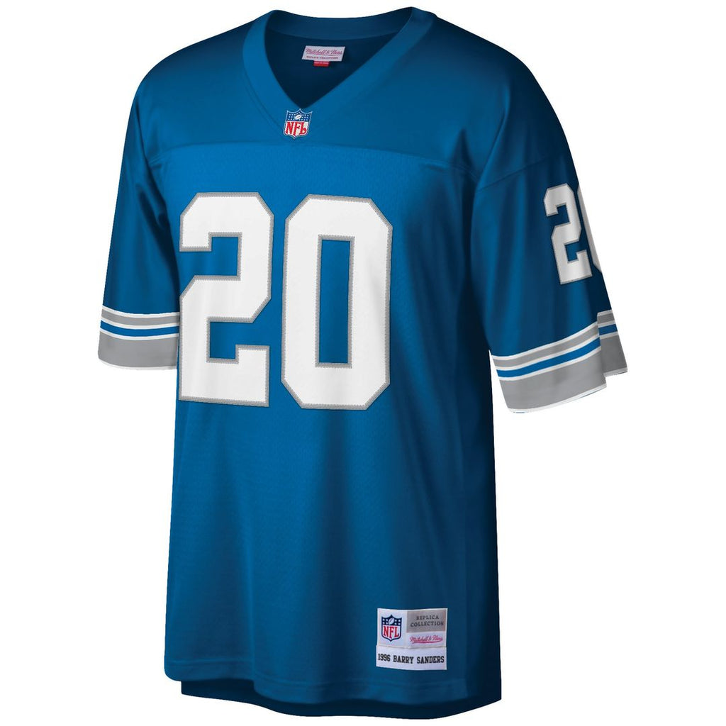 Barry Sanders Detroit Lions Mitchell & Ness Big & Tall 1996 Retired Player Replica Jersey - White
