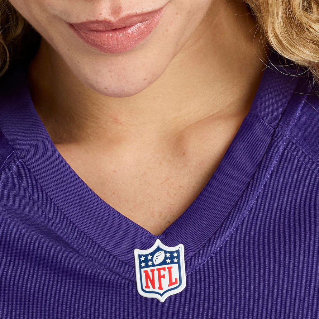 Number 1 Bride Baltimore Ravens Nike Women's Game Jersey - Purple