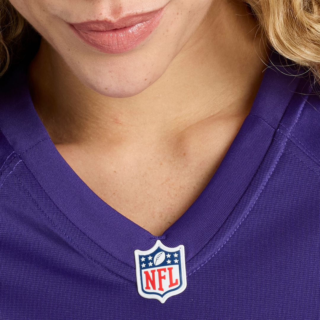 Number 1 Bride Baltimore Ravens Nike Women's Game Jersey - Purple