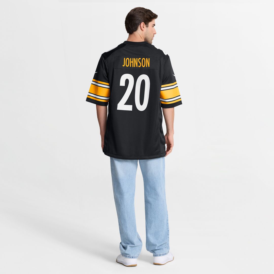 Kaleb Johnson Pittsburgh Steelers Nike Team Game Jersey -  Black