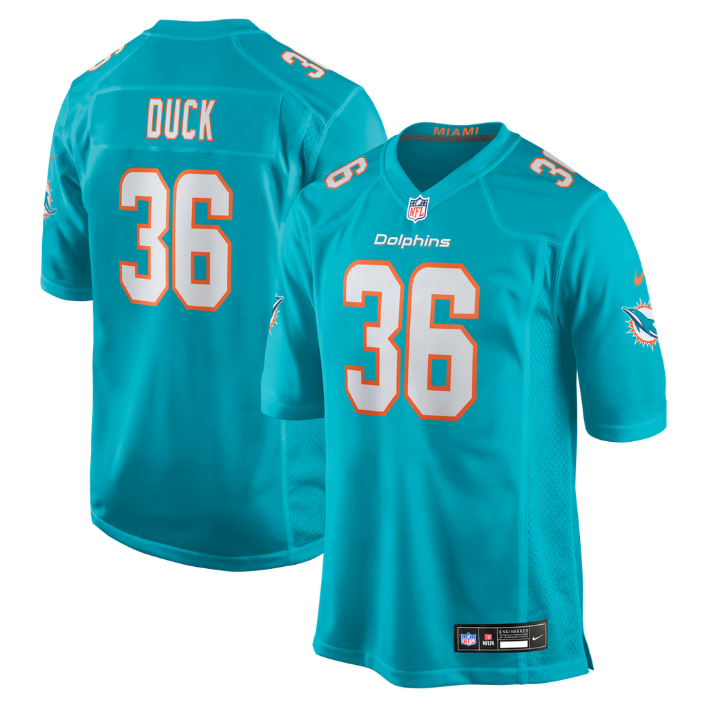 Storm Duck Miami Dolphins Nike  Game Jersey -  Aqua