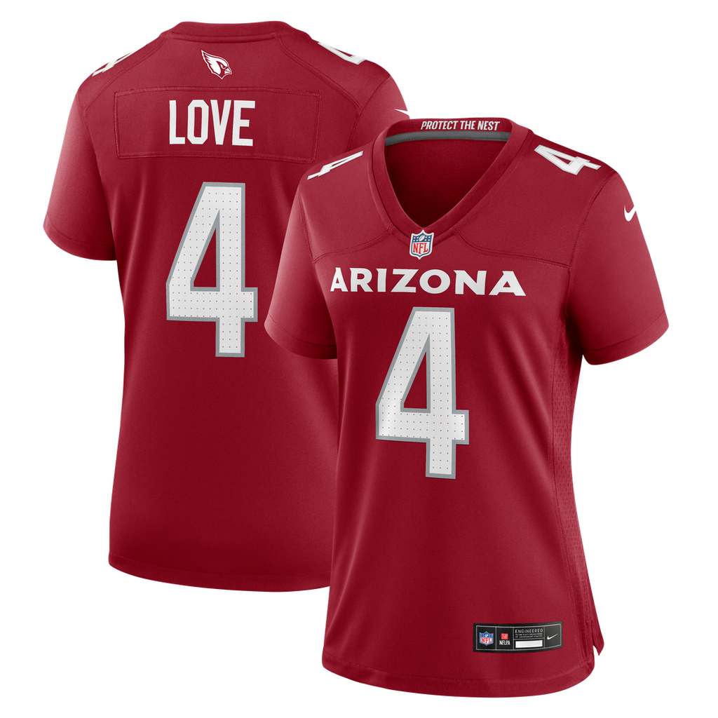 Jeremiyah Love Arizona Cardinals Nike Women's Game Jersey - White