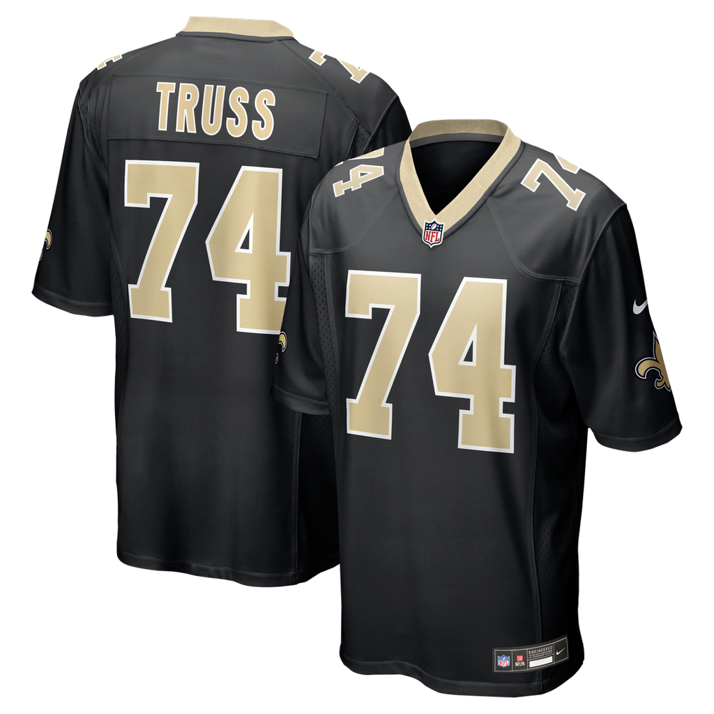 Xavier Truss New Orleans Saints Nike Team Game Jersey -  Black