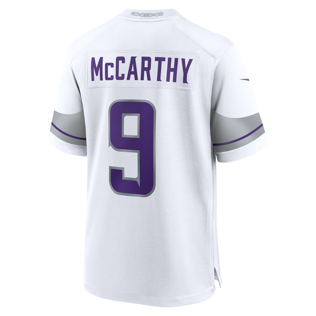 J.J. McCarthy Minnesota Vikings Nike  Player Game Jersey - Purple