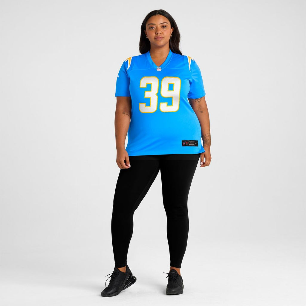 Eric Rogers Los Angeles Chargers Nike Women's Team Game Jersey -  Powder Blue