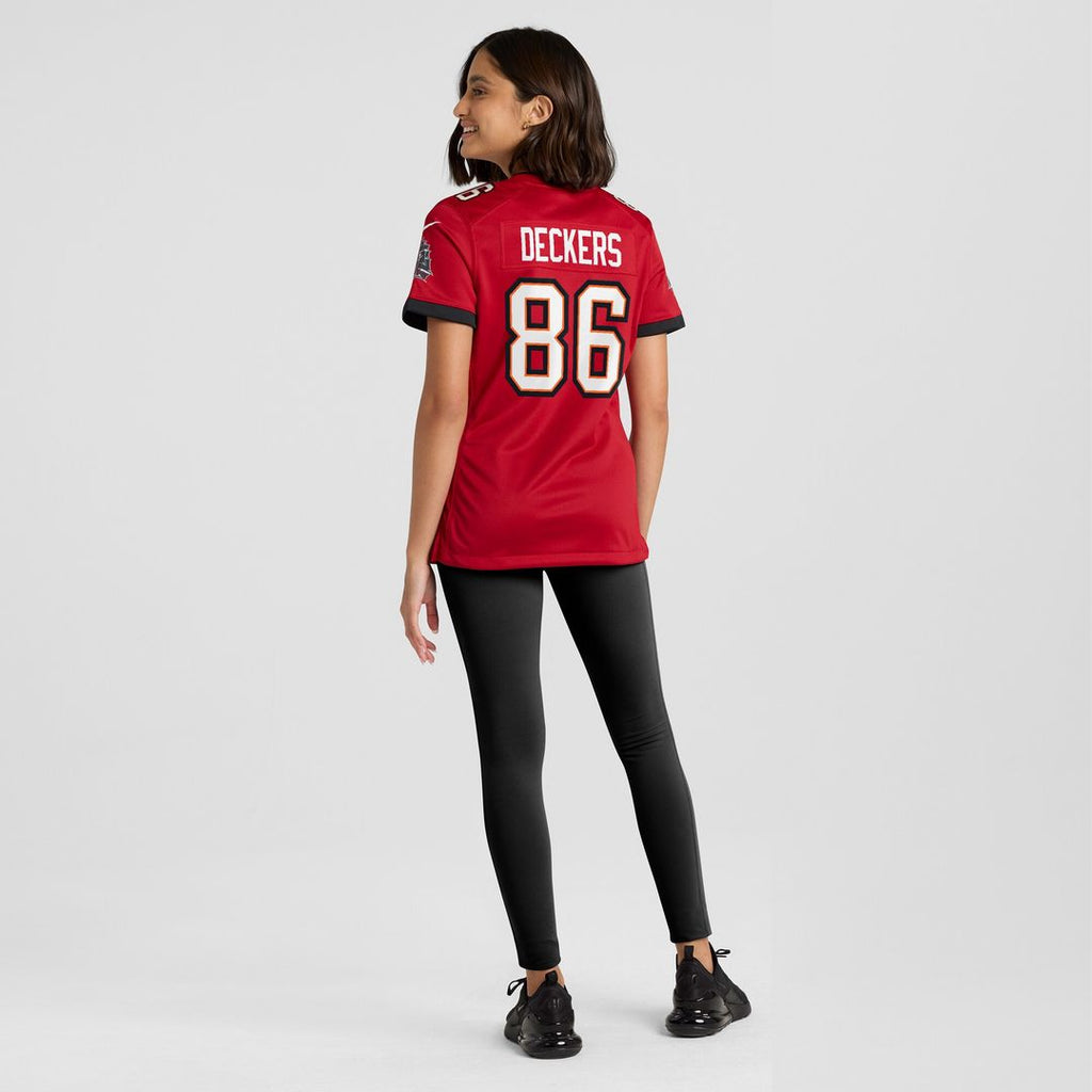 Evan Deckers Tampa Bay Buccaneers Nike Women's Team Game Jersey -  Red