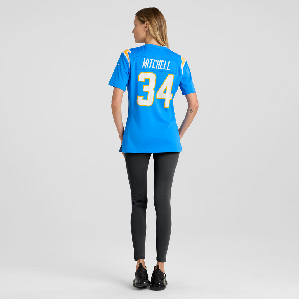 Keaton Mitchell Los Angeles Chargers Nike Women's Team Game Jersey -  Powder Blue