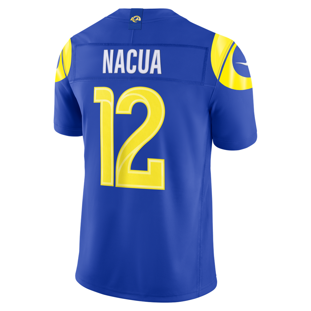 Puka Nacua Los Angeles Rams Nike Vapor F.U.S.E. Stitched Limited Jersey - White