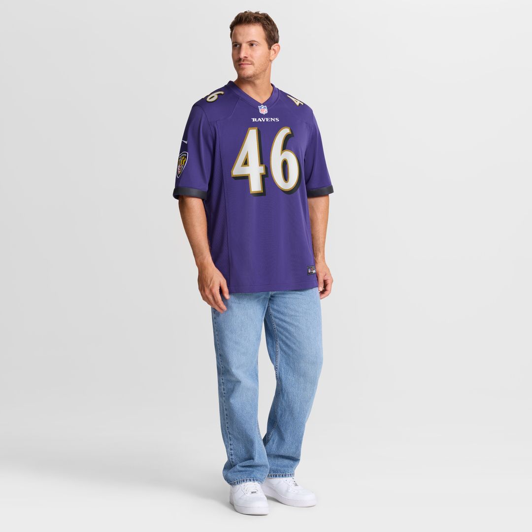 Nick Moore Baltimore Ravens Nike Game Jersey - Purple