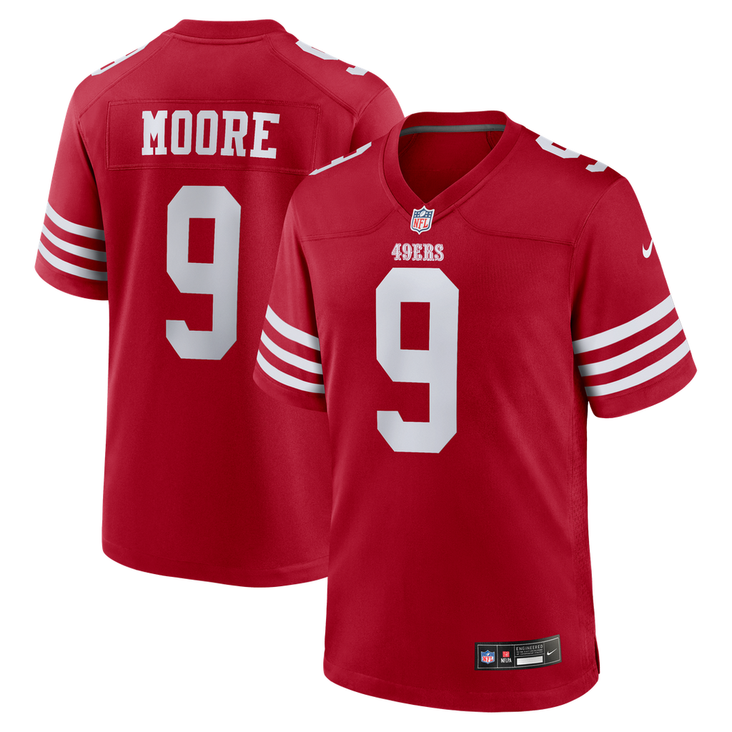 Skyy Moore San Francisco 49ers Nike Team Game Jersey -  Scarlet