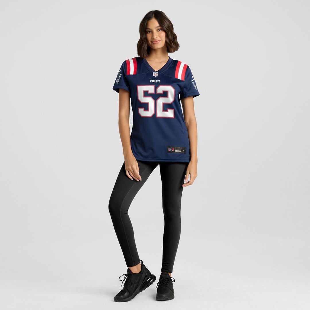 Marcus Bryant New England Patriots Nike Women's Team Game Jersey -  Navy