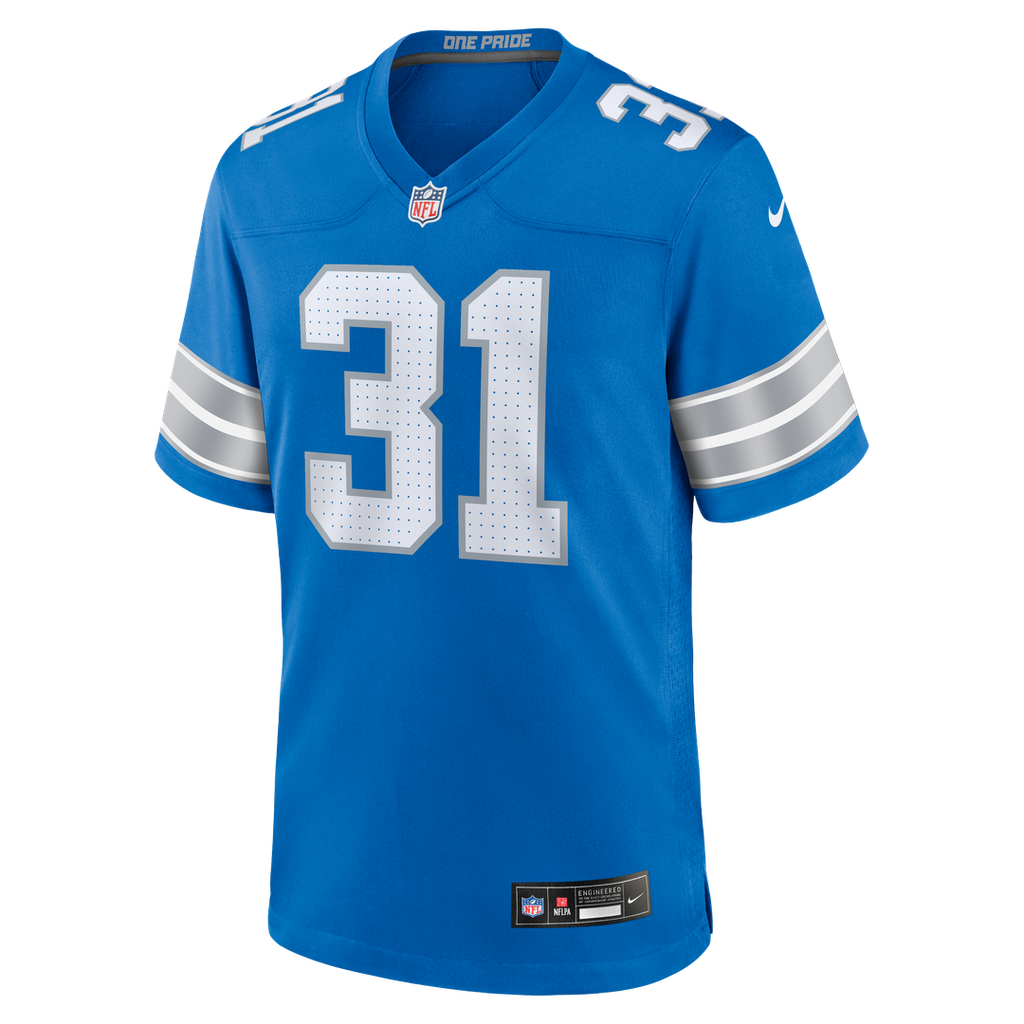 Kerby Joseph Detroit Lions Nike Alternate Game Jersey - Black