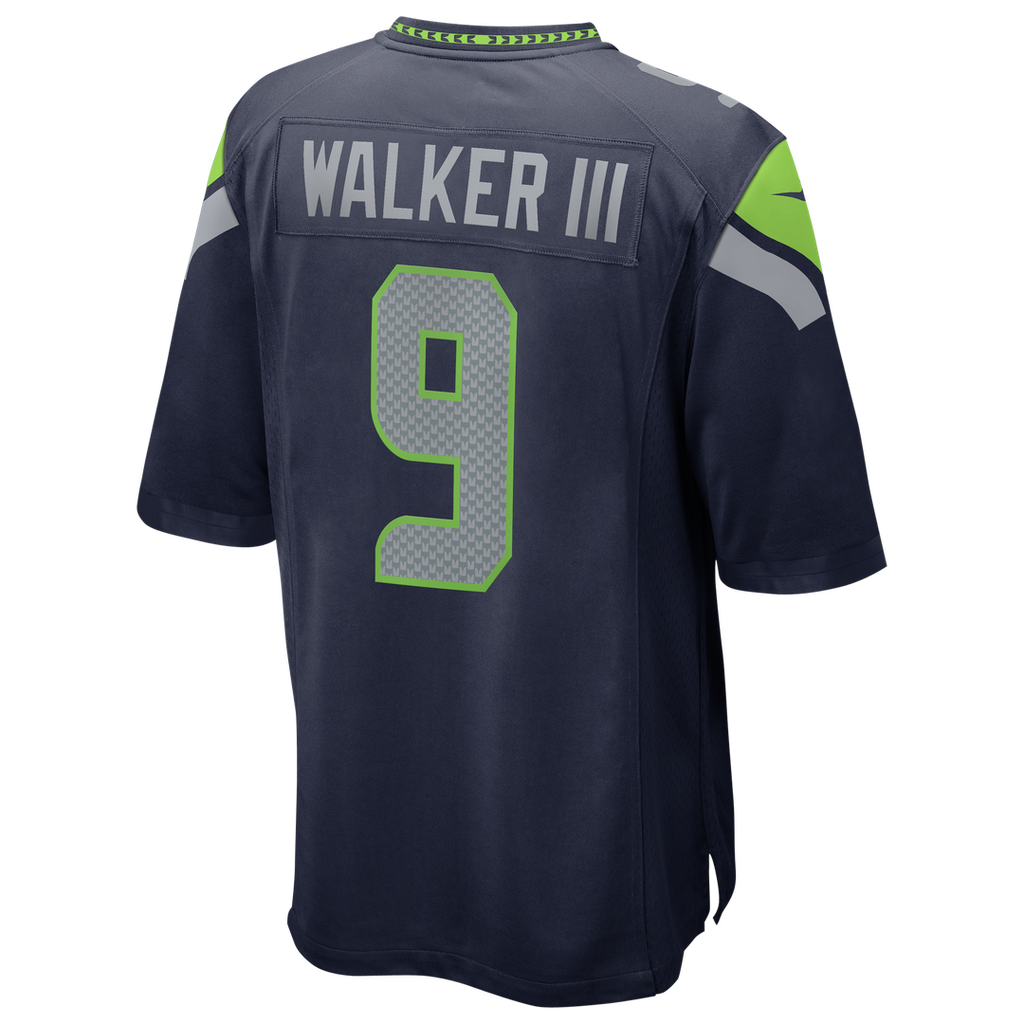 Kenneth Walker III Seattle Seahawks Nike Super Bowl LX Patch Game Jersey - College Navy