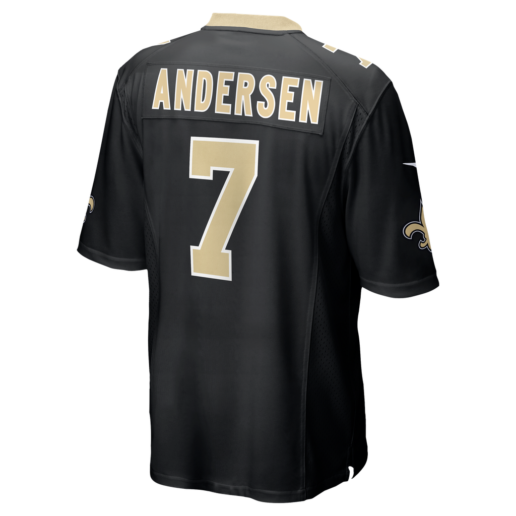 Morten Andersen New Orleans Saints Nike Game Retired Player Jersey - Black