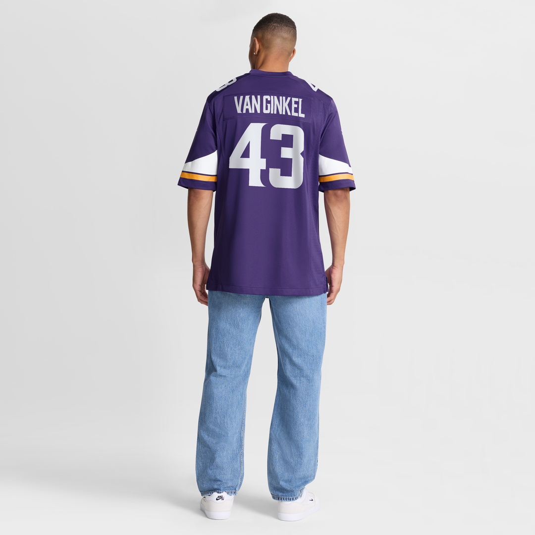Andrew Van Ginkel Minnesota Vikings Nike Team Game Jersey -  Purple