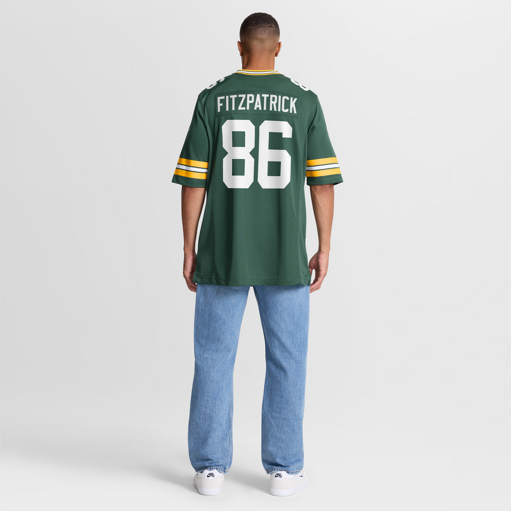 John FitzPatrick Green Bay Packers Nike Team Game Jersey -  Green
