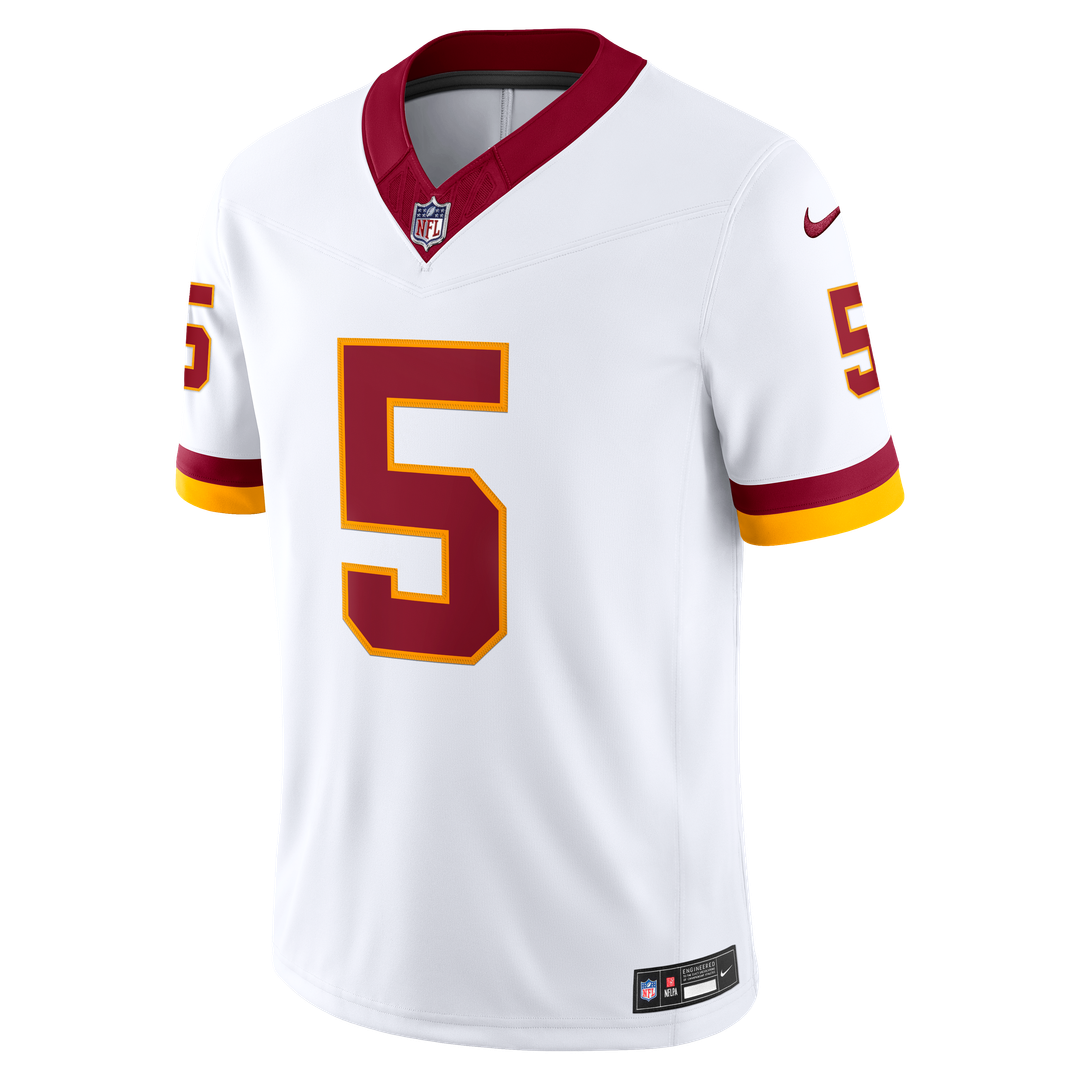 Jayden Daniels Washington Commanders Nike Vapor F.U.S.E. Stitched Limited Jersey - White