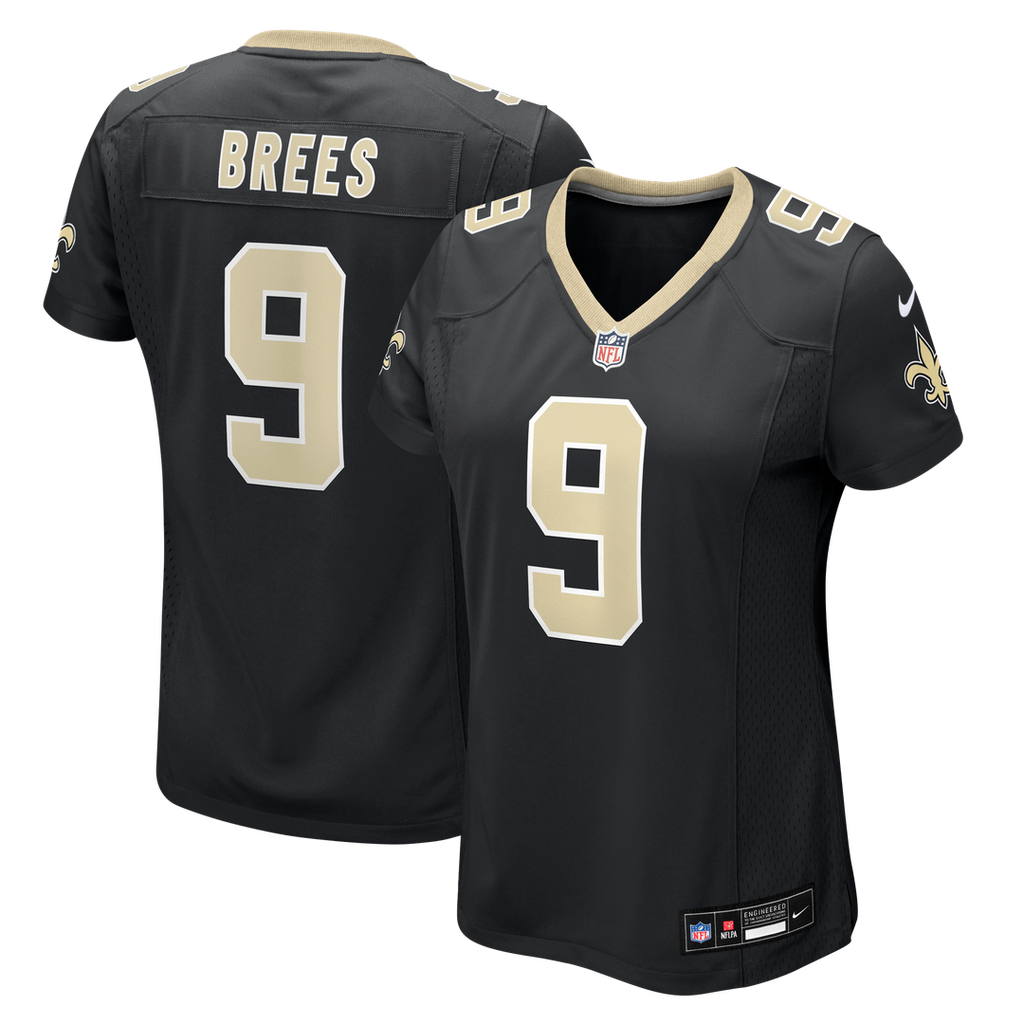 Drew Brees New Orleans Saints Nike Women's Team Game Jersey -  Black