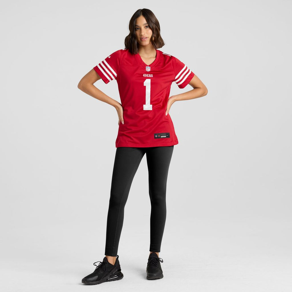 Number 1 Mom San Francisco 49ers Nike Women's Game Jersey - Scarlet