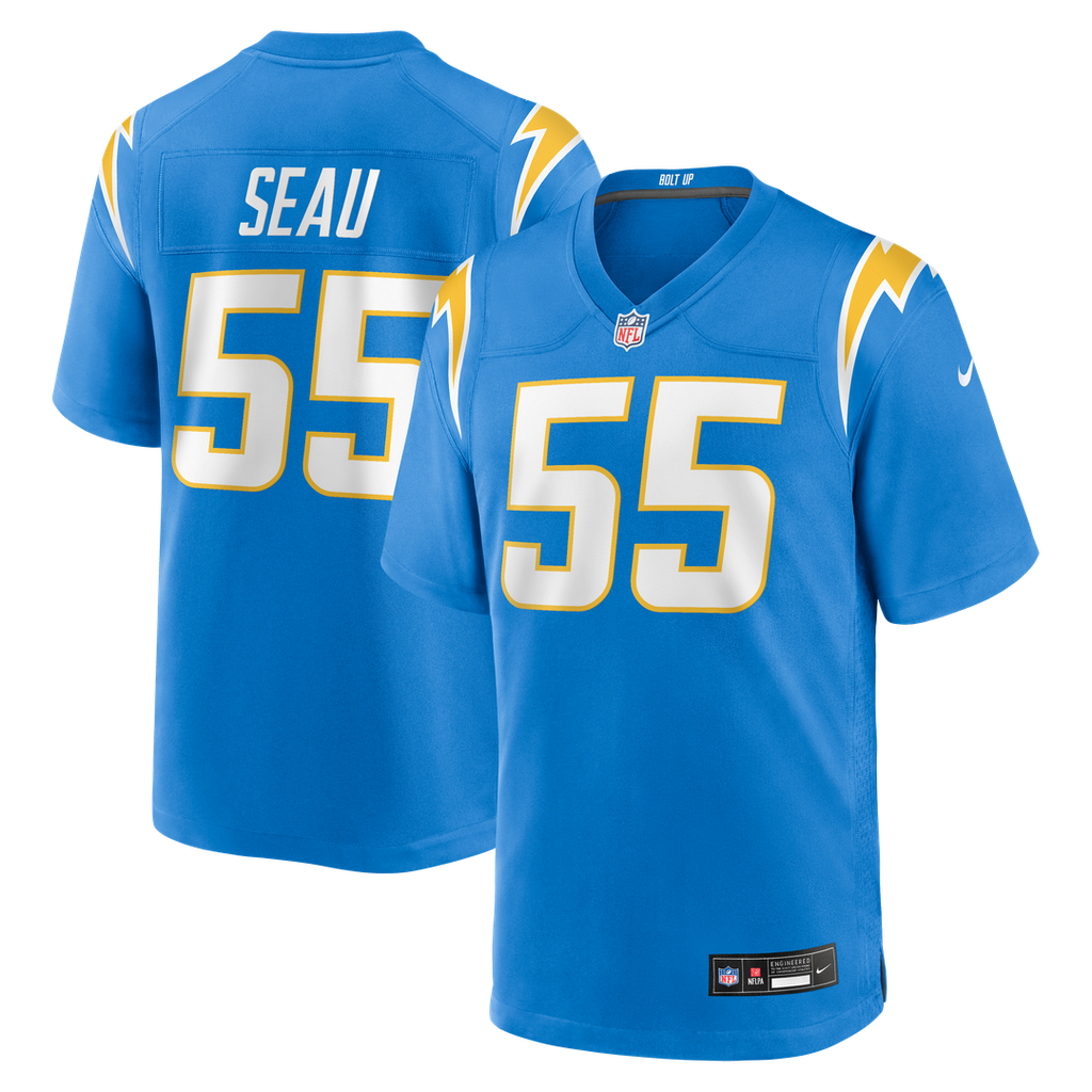 Junior Seau Los Angeles Chargers Nike Game Retired Player Jersey - Powder Blue