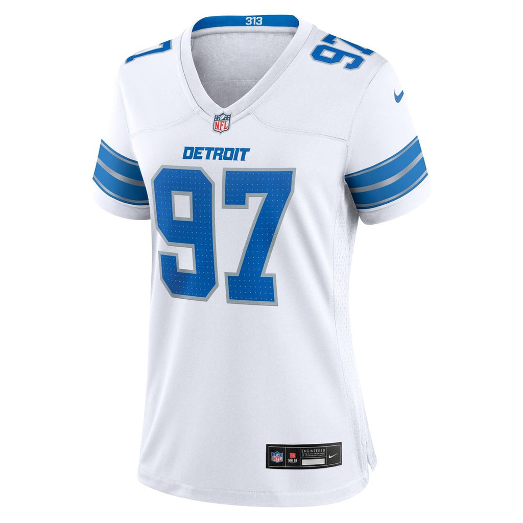 Aidan Hutchinson Detroit Lions Nike Women's 2nd Alternate Game Jersey - Black