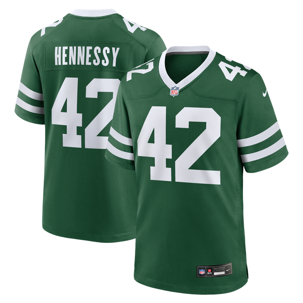 Thomas Hennessy New York Jets Nike Team Game Jersey - Legacy Green