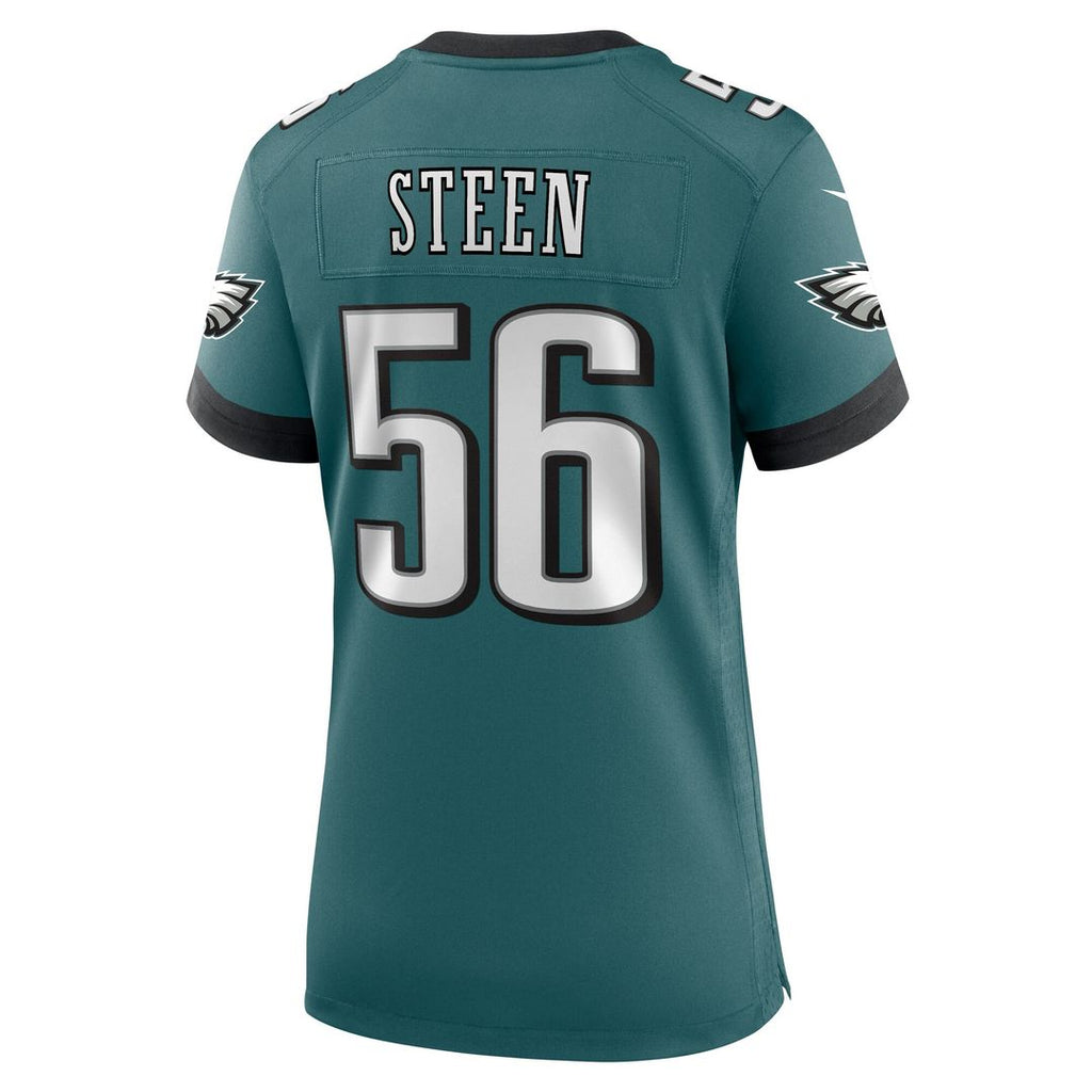 Tyler Steen Philadelphia Eagles Nike Women's Team Game Jersey - Midnight Green