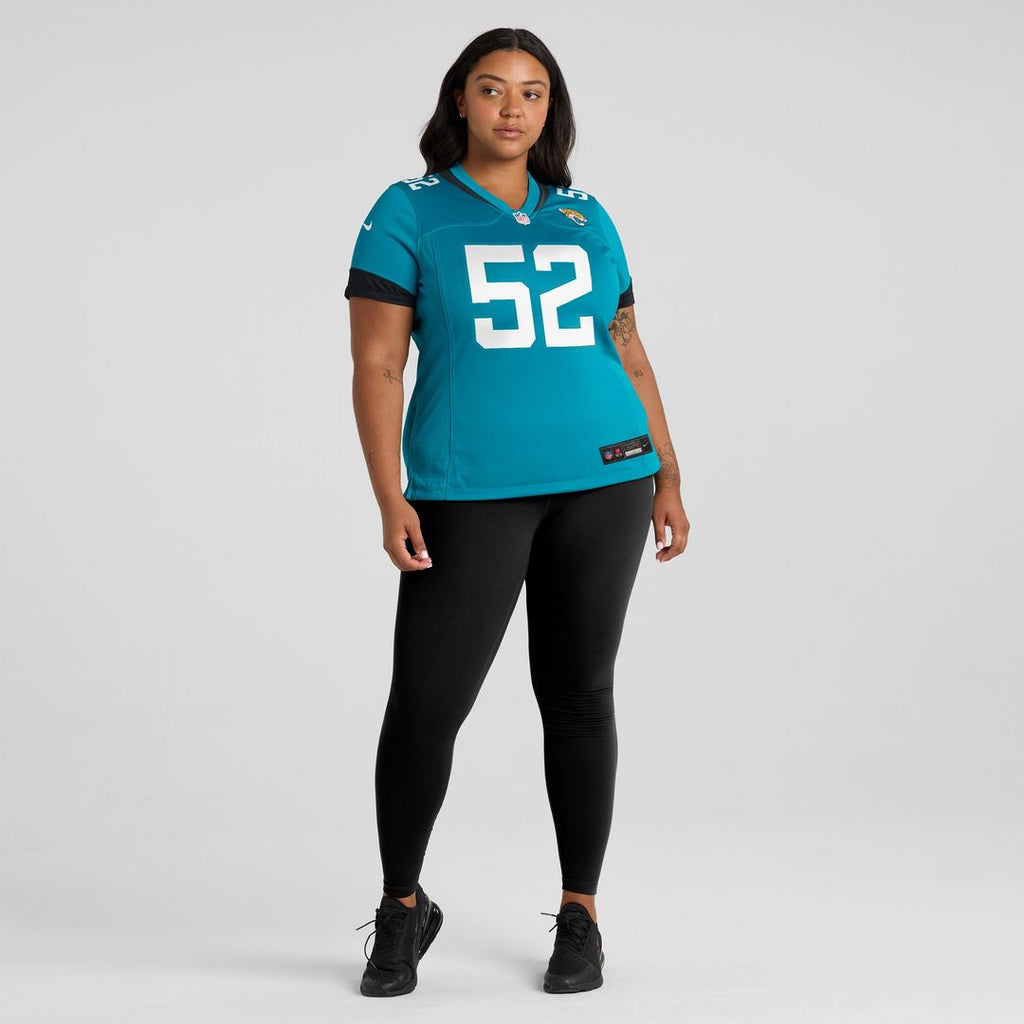 DaVon Hamilton Jacksonville Jaguars Nike Women's Game Jersey - Black