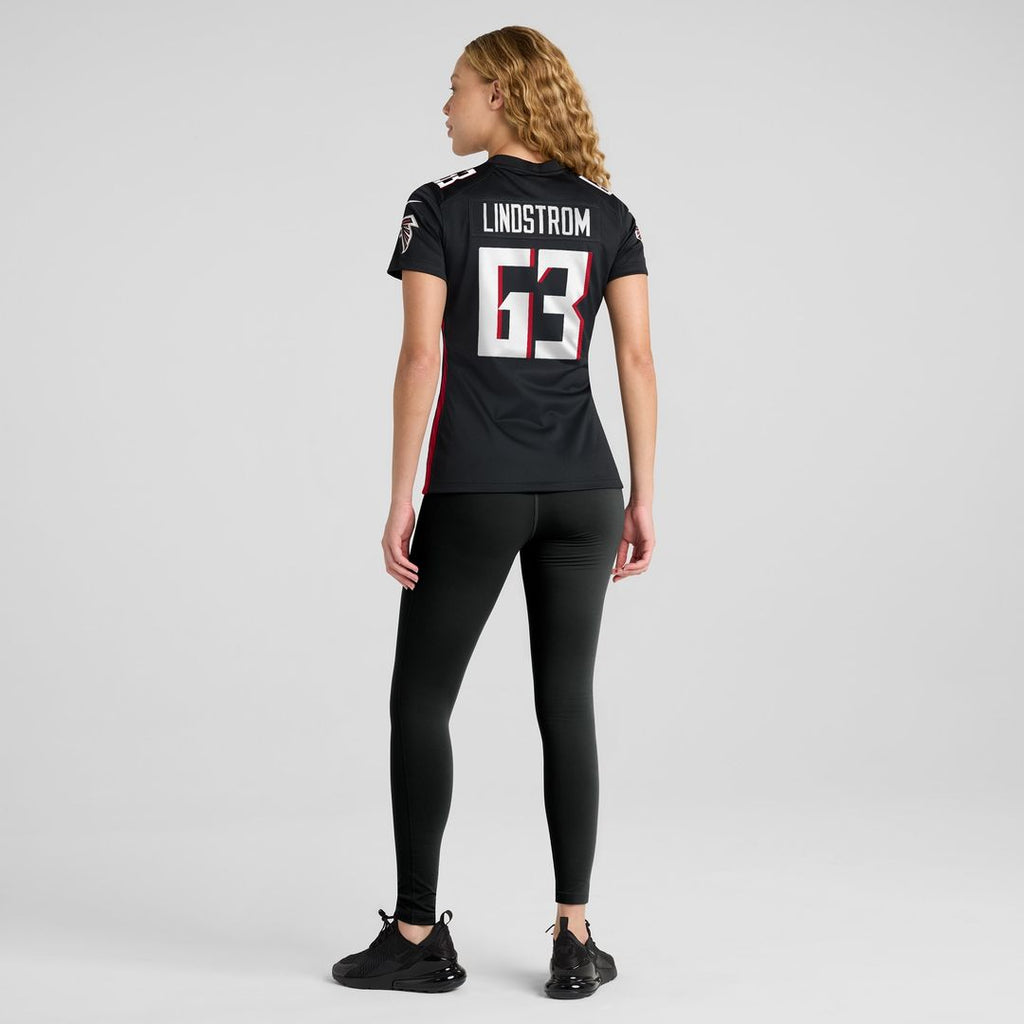 Chris Lindstrom Atlanta Falcons Nike Women's Team Game Jersey -  Black