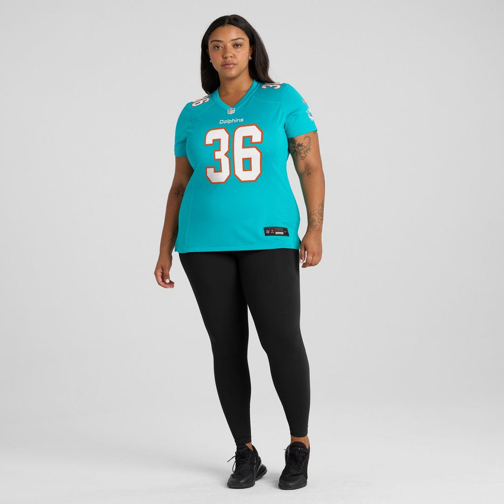 Storm Duck Miami Dolphins Nike Women's  Game Jersey -  Aqua