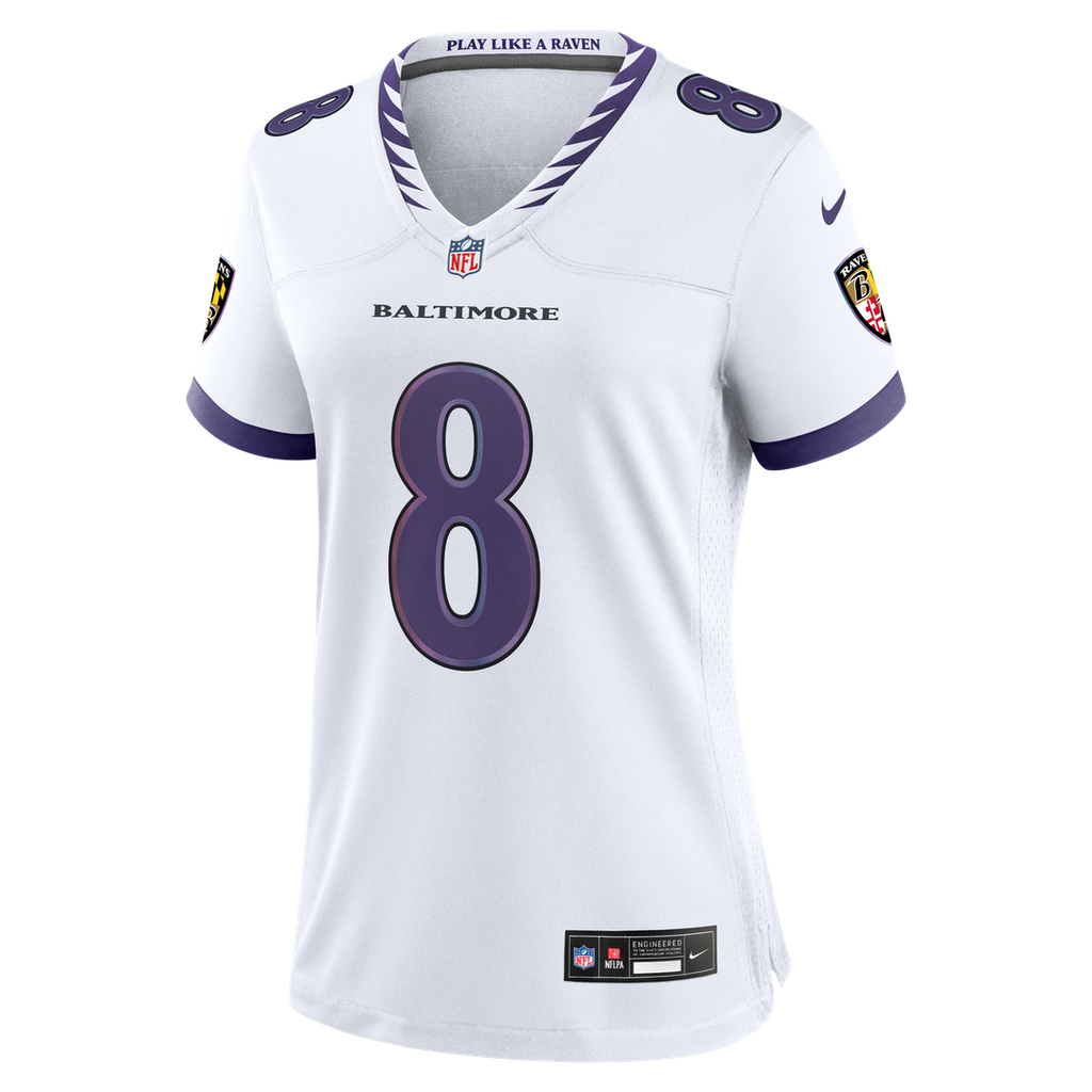 Lamar Jackson Baltimore Ravens Nike Women's Alternate Game Jersey - Purple