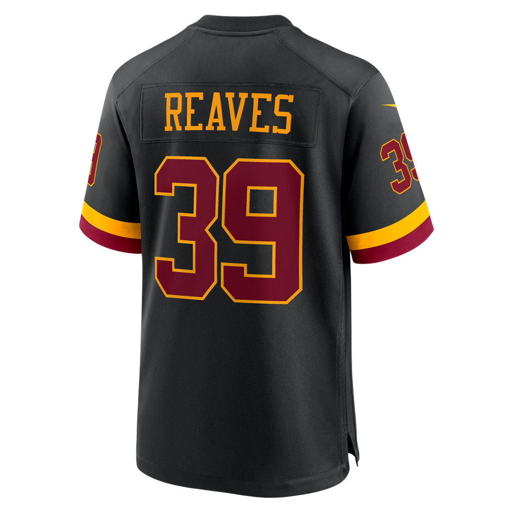 Jeremy Reaves Washington Commanders Nike Hail Raiser Alternate Game Jersey - Black