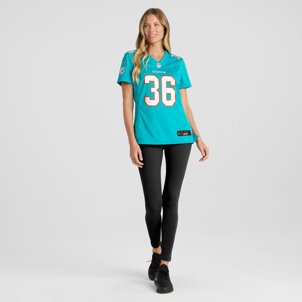 Storm Duck Miami Dolphins Nike Women's  Game Jersey -  Aqua