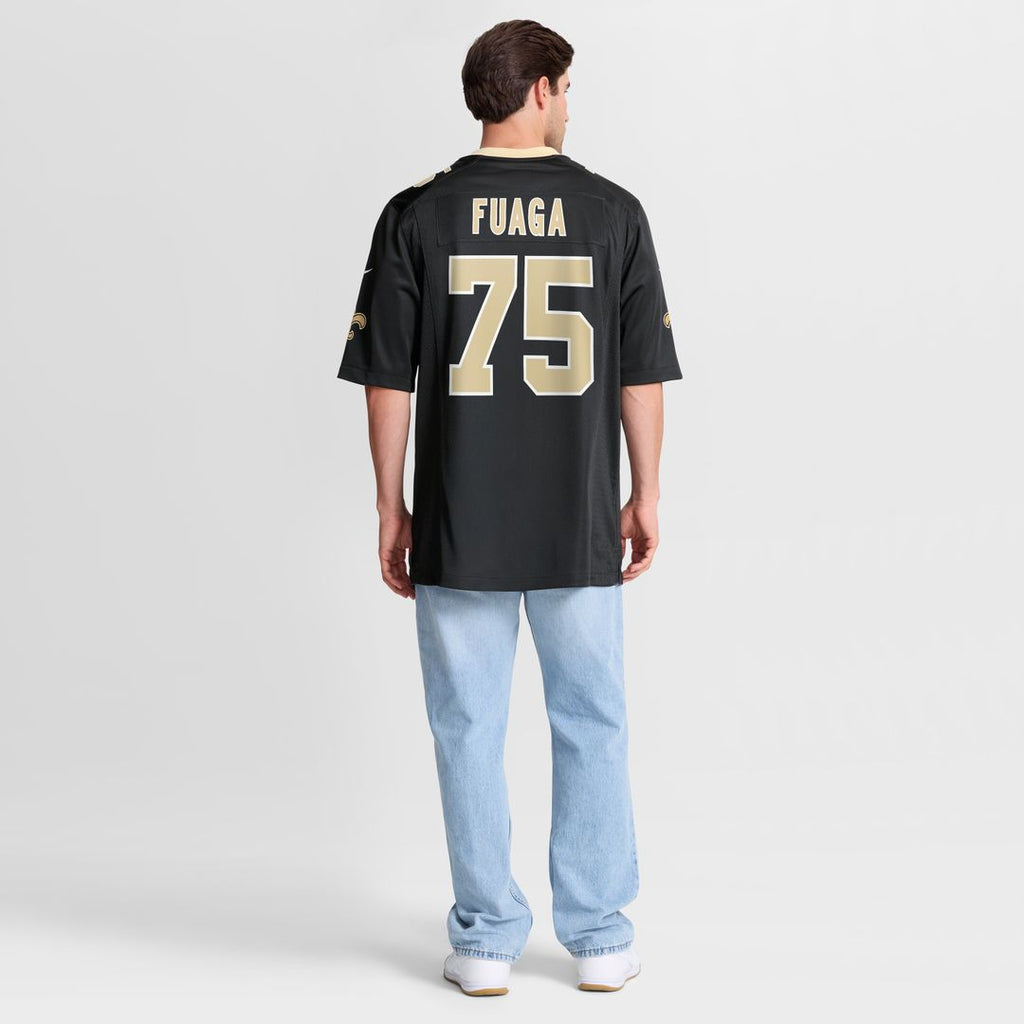 Taliese Fuaga New Orleans Saints Nike  Game Jersey -  Black