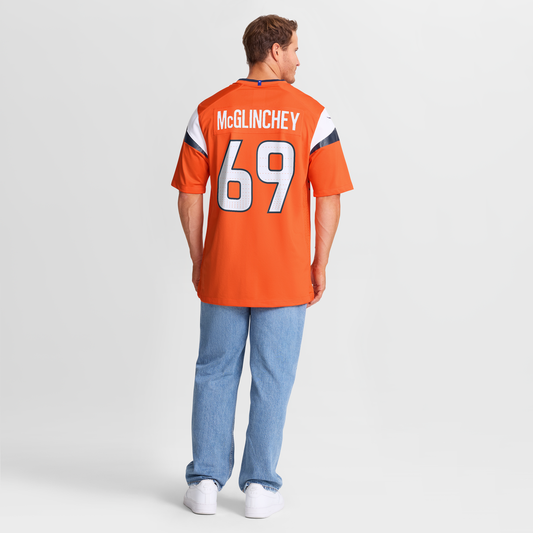 Mike McGlinchey Denver Broncos Nike Team Game Jersey -  Orange