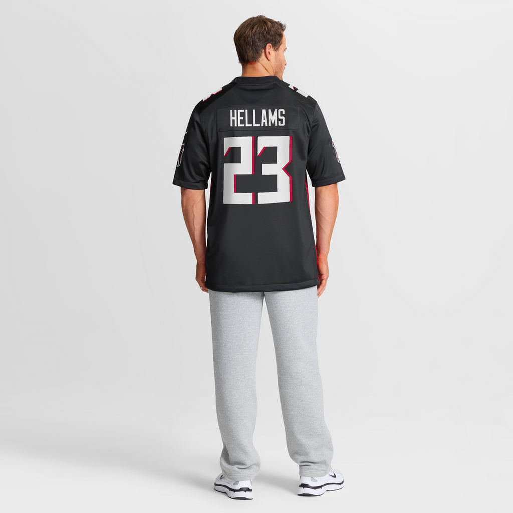 DeMarcco Hellams Atlanta Falcons Nike Team Game Jersey -  Black