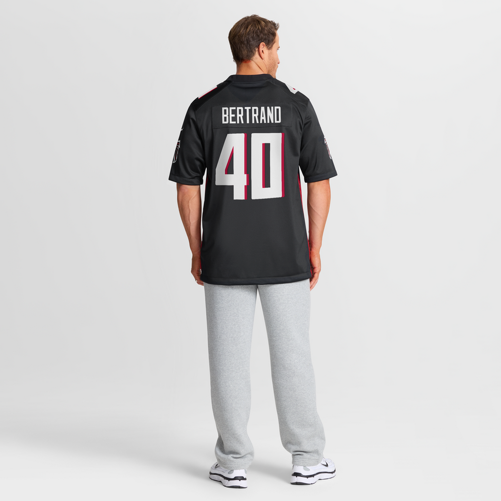JD Bertrand Atlanta Falcons Nike Team Game Jersey -  Black