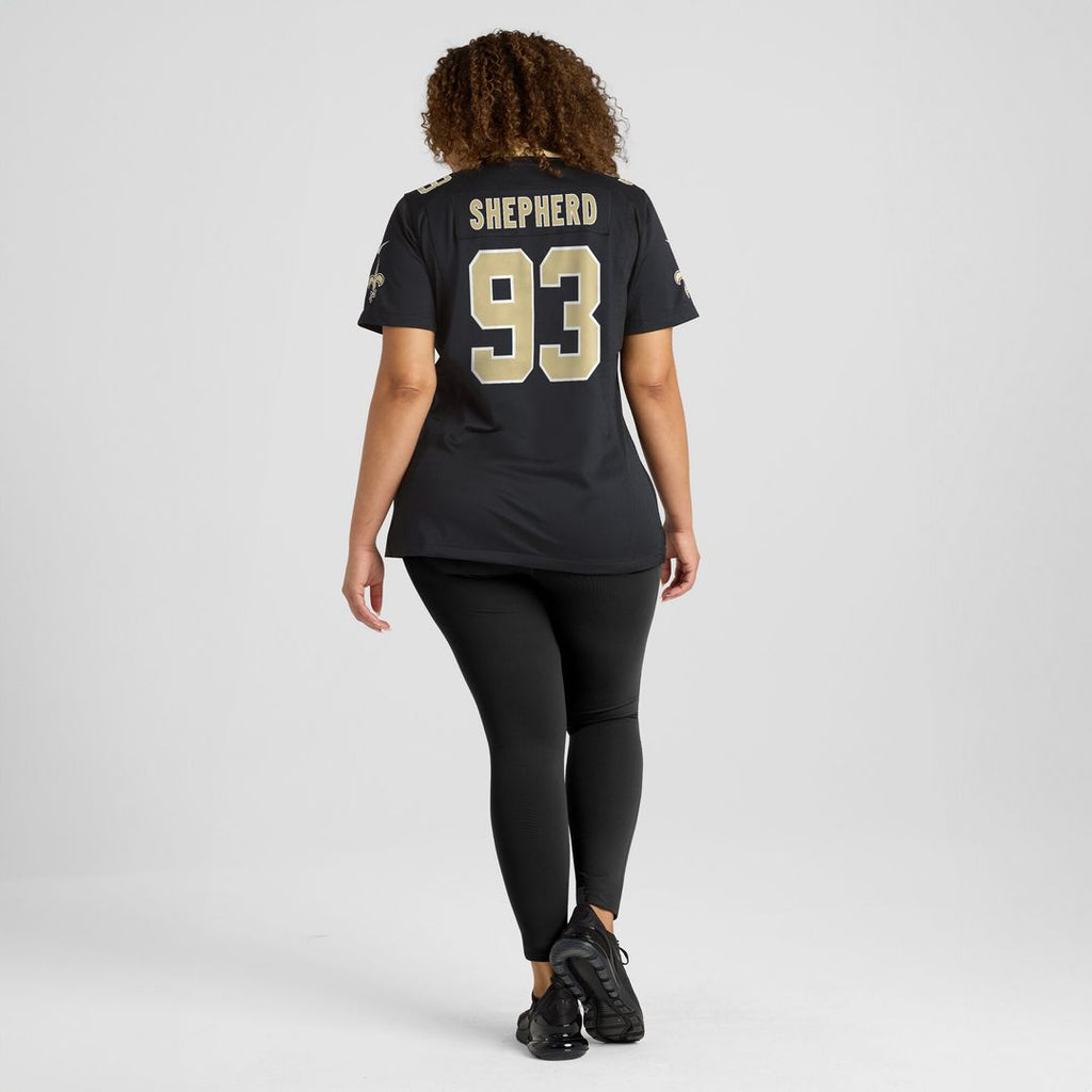 Nathan Shepherd New Orleans Saints Nike Women's Game Jersey - Black