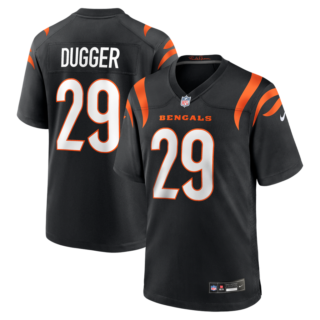 Kyle Dugger Cincinnati Bengals Nike Team Game Jersey -  Black