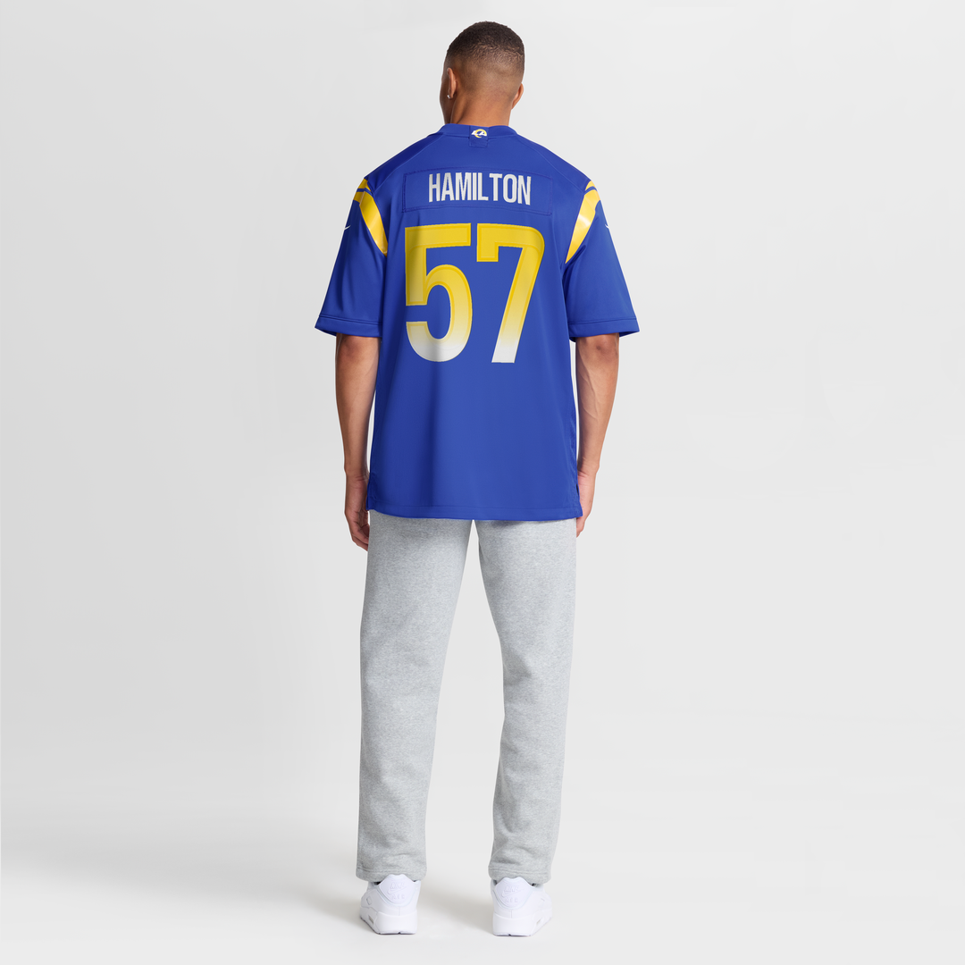Ty Hamilton Los Angeles Rams Nike Team Game Jersey -  Royal