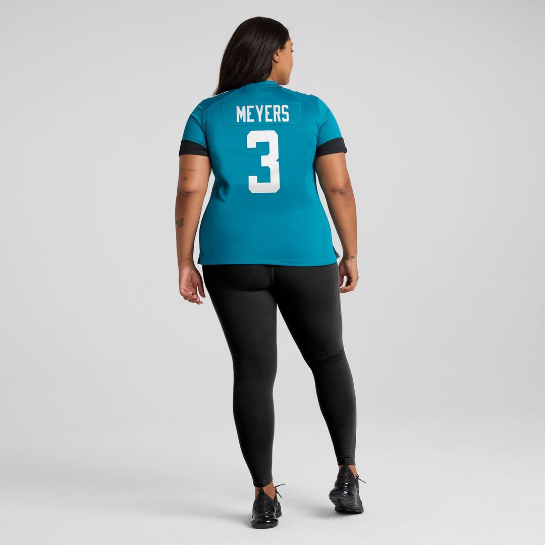 Jakobi Meyers Jacksonville Jaguars Nike Women's Team  Game Jersey -  Teal