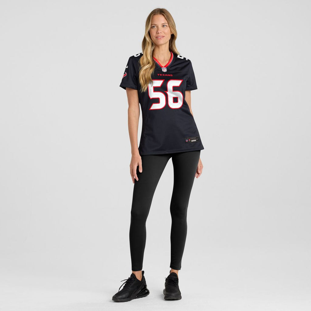 Jamal Hill Houston Texans Nike Women's Team Game Jersey -  Navy