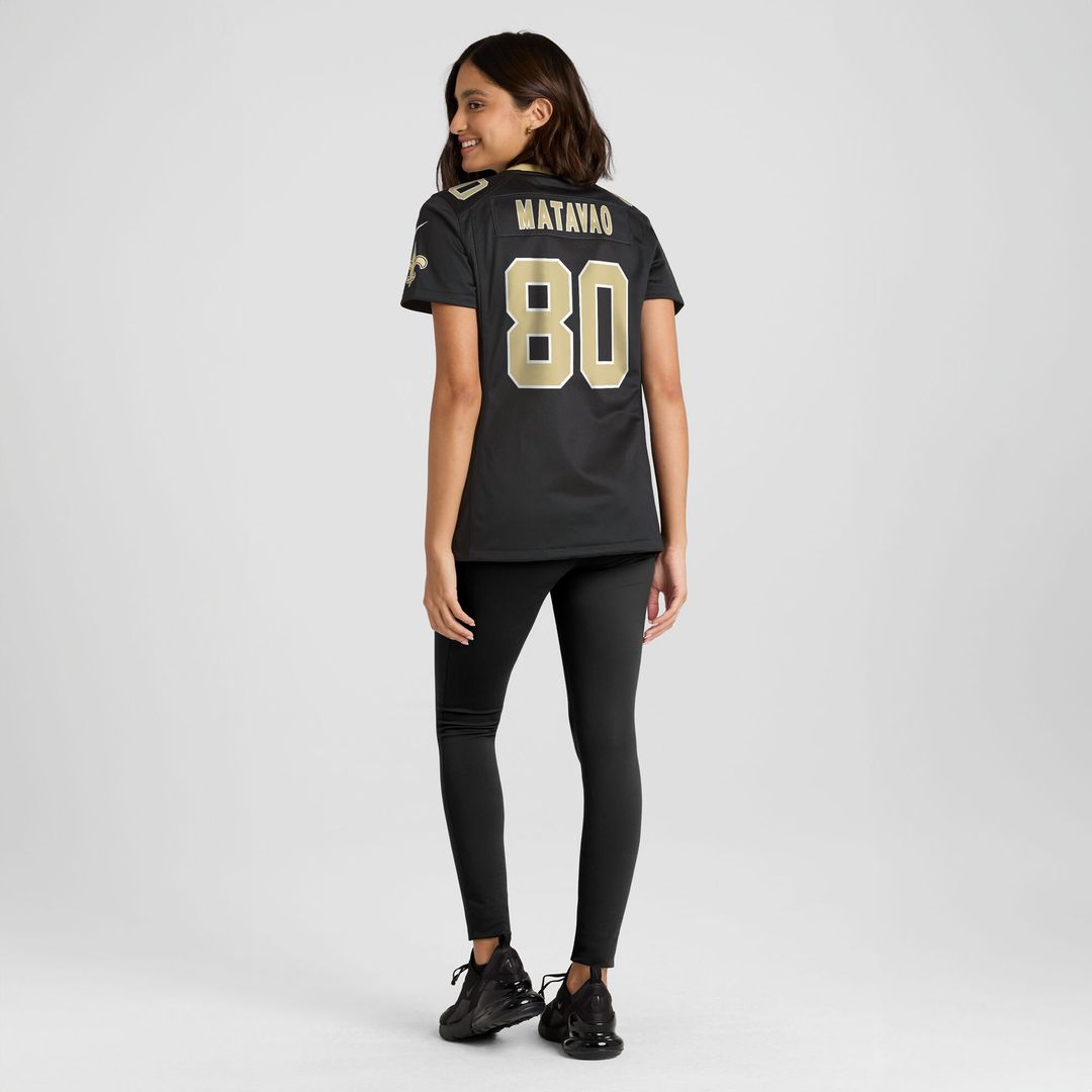 Moliki Matavao New Orleans Saints Nike Women's Team Game Jersey -  Black